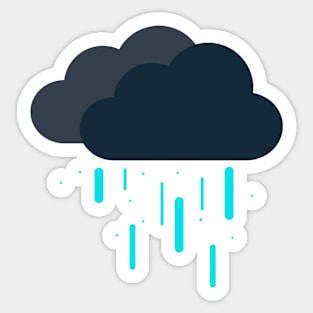 rainy clouds Sticker